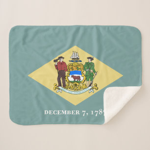 Manta Sherpa Bandera del estado de Delaware