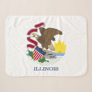 Manta Sherpa Bandera del estado de Illinois