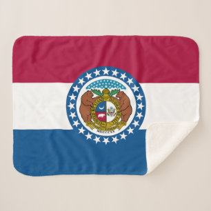 Manta Sherpa Bandera del estado de Missouri