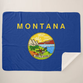 Manta Sherpa Bandera del Estado de Montana (Estados Unidos) She