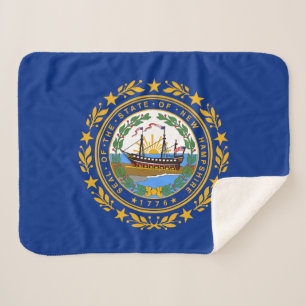 Manta Sherpa Bandera del estado de New Hampshire