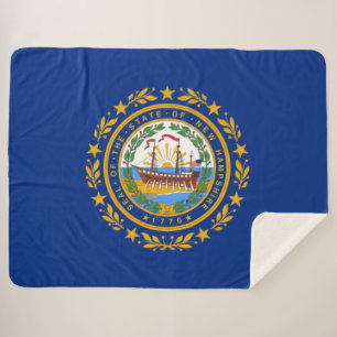 Manta Sherpa Bandera del Estado de New Hampshire