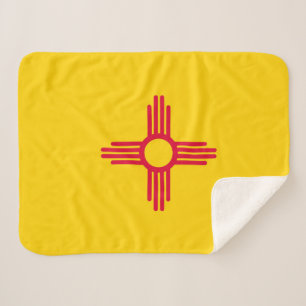 Manta Sherpa Bandera del Estado de Nuevo México Imprimir Patrió