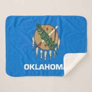 Manta Sherpa Bandera del estado de Oklahoma