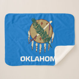 Manta Sherpa Bandera del estado de Oklahoma Imprimir Patriótico
