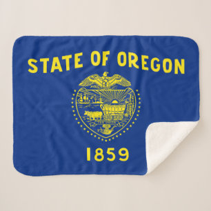 Manta Sherpa Bandera del estado de Oregon
