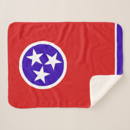 Manta Sherpa Bandera del Estado de Tennessee Imprimir Patriótic