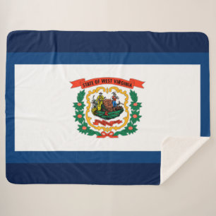 Manta Sherpa Bandera del Estado de Virginia Occidental