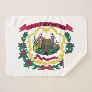 Manta Sherpa Bandera del estado de Virginia Occidental