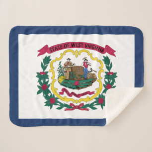 Manta Sherpa Bandera del estado de Virginia Occidental