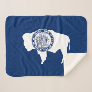 Manta Sherpa Bandera del estado de Wyoming