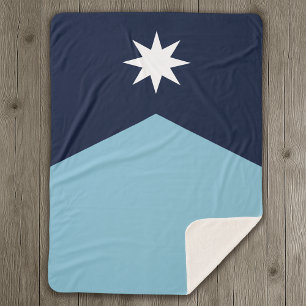 Manta Sherpa Bandera del nuevo estado rebelde de Minnesota