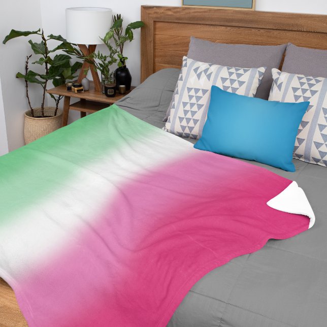 Manta Sherpa Bandera del Orgullo Abrosexual de Gradiente (Subido por el creador)