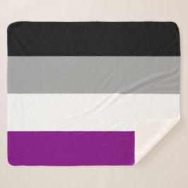 Manta Sherpa Bandera del Orgullo Asexual (As) (Asexualidad)