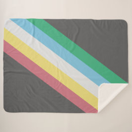 Manta Sherpa Bandera del Orgullo de la Discapacidad