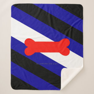 Manta Sherpa Bandera del orgullo del juego de cachorros de Slip