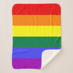 Manta Sherpa Bandera del Orgullo Iris