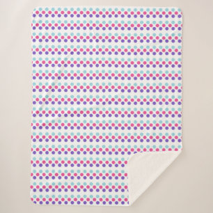Manta Sherpa Bandera del Orgullo Multisexual Colores Polkadots