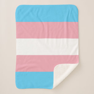 Manta Sherpa Bandera del Orgullo Transgénero