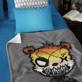 Manta Sherpa Bandera del Oso Orgullo Gay gótico