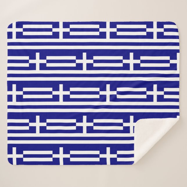 Manta Sherpa Bandera del Sherpa Patriótico con bandera griega (Anverso (horizontal))