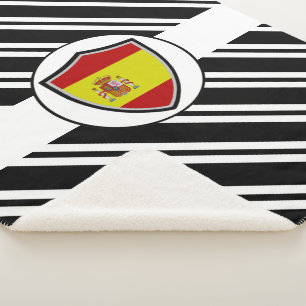 Manta Sherpa Bandera española Sherpa Blanket