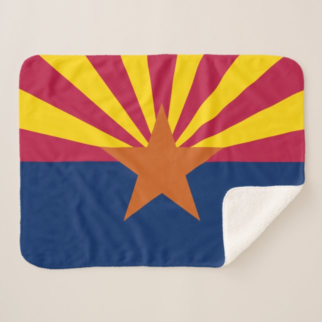 Manta Sherpa Bandera Estatal de Arizona (Anverso (horizontal))