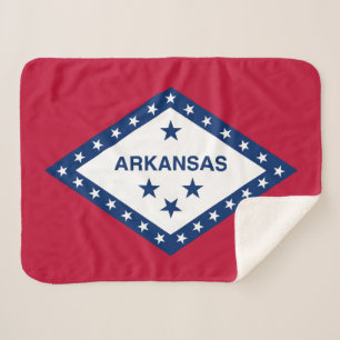 Manta Sherpa Bandera estatal de Arkansas