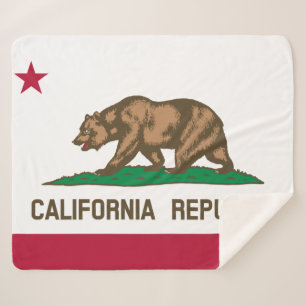 Manta Sherpa Bandera estatal de California
