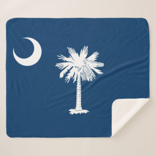 Manta Sherpa Bandera Estatal de Carolina del Sur