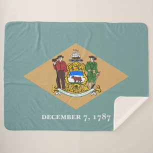 Manta Sherpa Bandera estatal de Delaware (DE, EE.UU.)