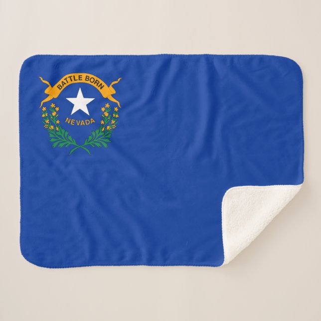 Manta Sherpa Bandera Estatal de Nevada (Anverso (horizontal))