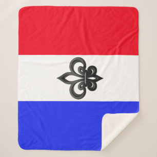 Manta Sherpa Bandera francesa
