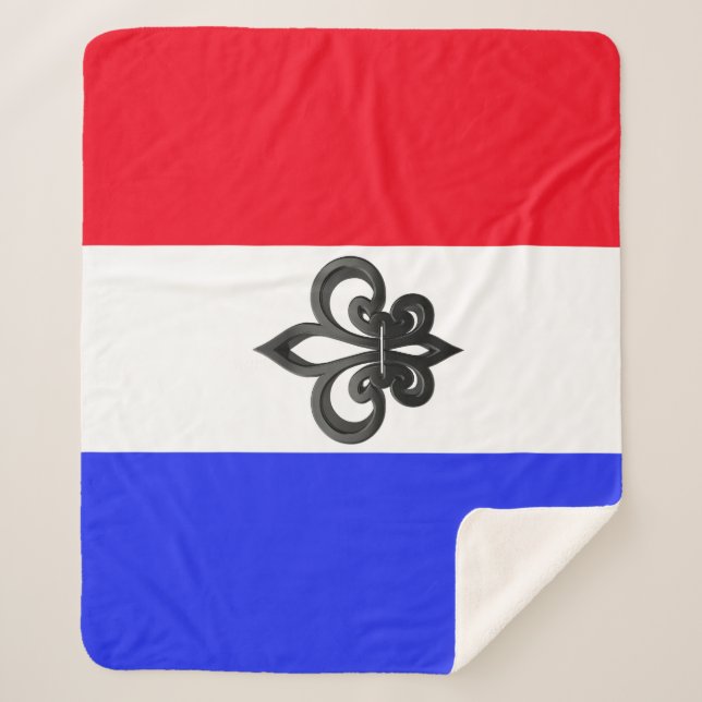 Manta Sherpa Bandera francesa (Anverso)