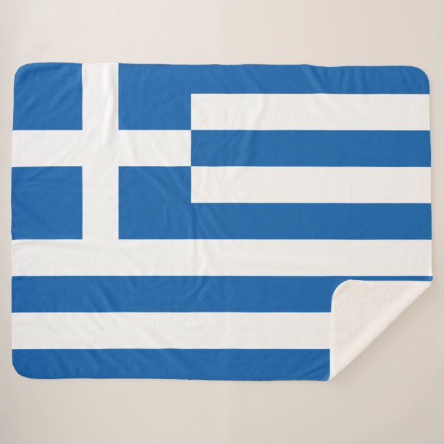 Manta Sherpa Bandera griega (Grecia) (Anverso (horizontal))