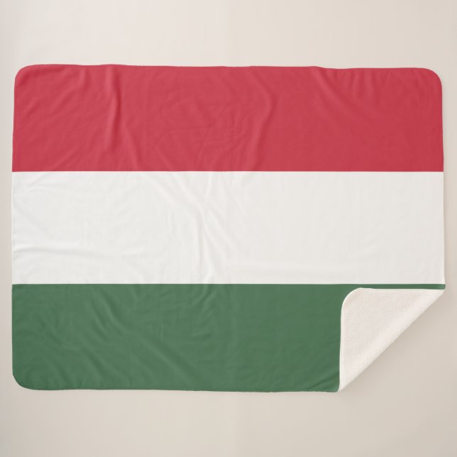 Manta Sherpa Bandera húngara (Anverso (horizontal))
