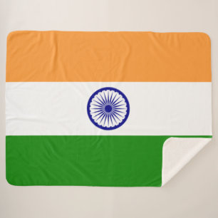Manta Sherpa Bandera india (India) (país del Asia meridional) (