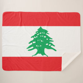 Manta Sherpa Bandera libanesa (Bandera del Líbano)