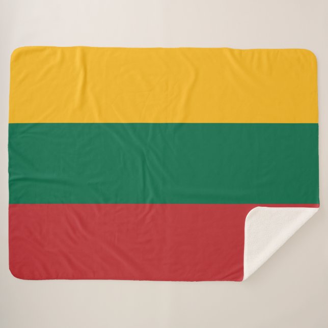 Manta Sherpa Bandera lituana (Anverso (horizontal))