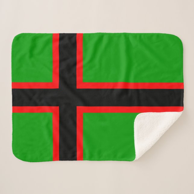 Manta Sherpa Bandera nacional de Karelia (Anverso (horizontal))