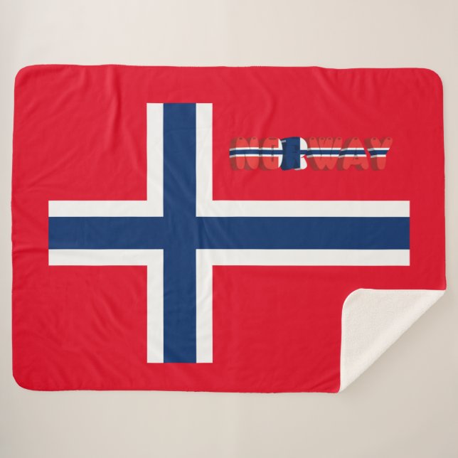 Manta Sherpa Bandera noruega (Anverso (horizontal))