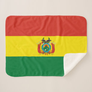 Manta Sherpa Bandera Patriótica de Bolivia