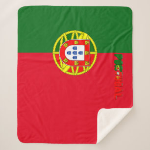 Manta Sherpa Bandera portuguesa