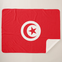 Manta Sherpa Bandera tunecina (Túnez) (Media Luna Islámica)