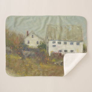 Manta Sherpa Bar blanco