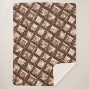 Manta Sherpa Bar de vaina de chocolate