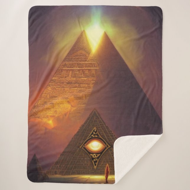 Manta Sherpa Baraja Sherpa de Illuminati Eye Pyramid (Anverso)