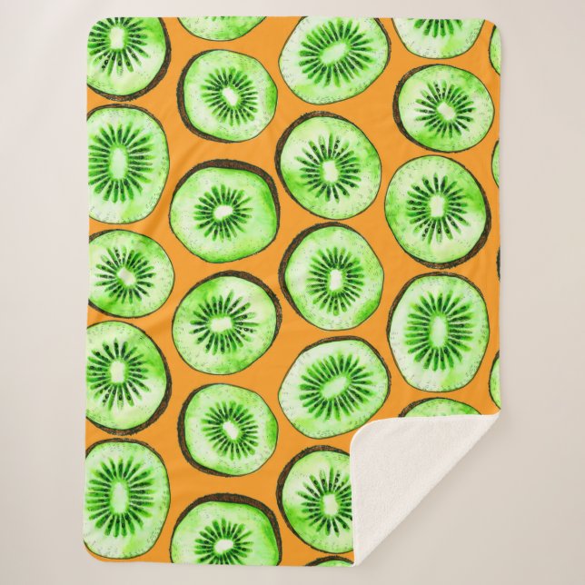 Manta Sherpa Barajas de Kiwi (Anverso)