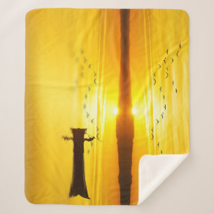 Manta Sherpa Barco de pescador tradicional Sunrise