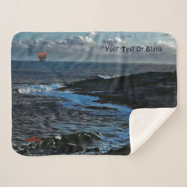 Manta Sherpa Barco vikingo de Wick Bay (Anverso (horizontal))
